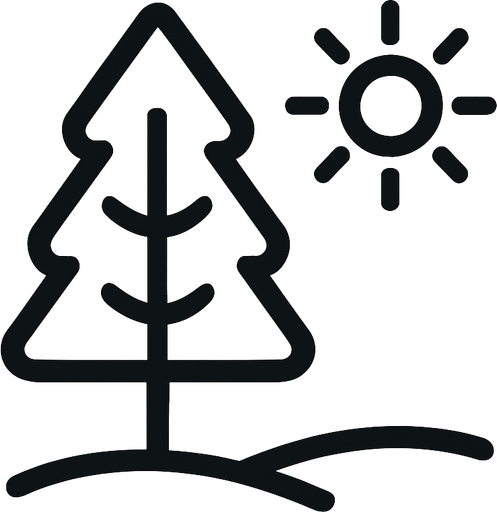 Minimalist nature icon.
In-Game asset.  2d.  High contrast.  No shadows