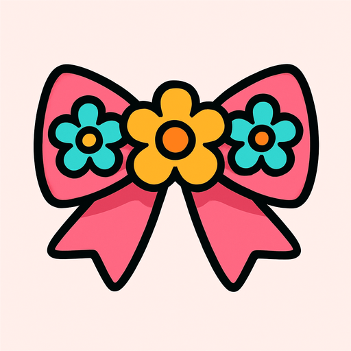 cute design accessory top view..
In-Game asset.  2d.  High contrast.  No shadows