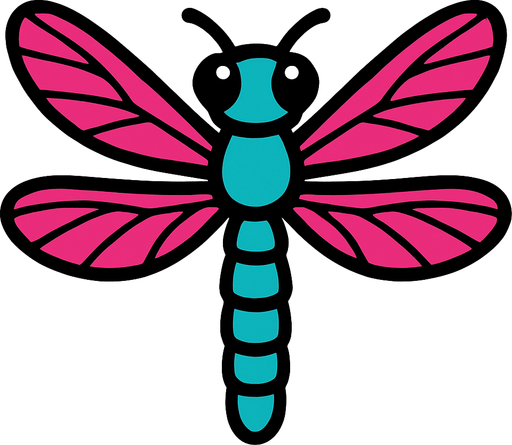 Libellule.
In-Game asset.  2d.  High contrast.  No shadows