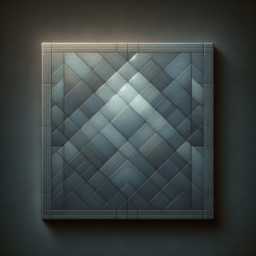 Generate a high-quality asset representing a **single square background tile** for a match-3 game cell, inspired by the cell interiors in the provided Candy Crush screenshot, but made **significantly more transparent**.

*   **Shape:** A perfect **square**.
*   **Base Appearance:**
    *   **Color:** A **muted, desaturated, cool grey-blue** or **dark teal-grey**.
    *   **Texture:** Contains an **extremely subtle, fine-grained texture** (like faint diagonal lines or uniform digital noise) integrated into the color.
*   **Transparency:** The key feature is **increased translucency**. The tile should be **moderately to significantly see-through**, allowing layers placed underneath it to be clearly visible. It should *not* be fully opaque like the original screenshot implies, nor fully transparent (invisible). Aim for roughly **40-60% opacity**.
*   **Lighting:** Maintain **soft, even, ambient lighting** across the surface of the square. No internal highlights or shadows within the tile.
Single Game Texture.  In-Game asset.  2d.  Blank background.  High contrast.  No shadows