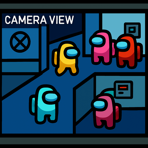 cameraView among us.
In-Game asset.  2d.  High contrast.  No shadows