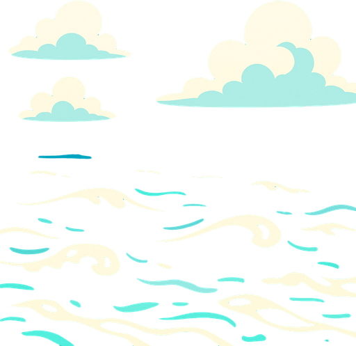 deniz arka plan.
In-Game asset.  2d.  High contrast.  No shadows