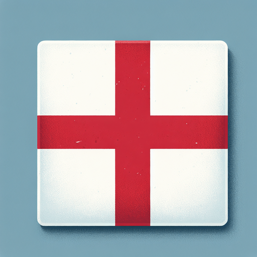 england flag. simple. flat.
Single Game Texture. In-Game asset. 2d. Blank background. High contrast. No shadows.