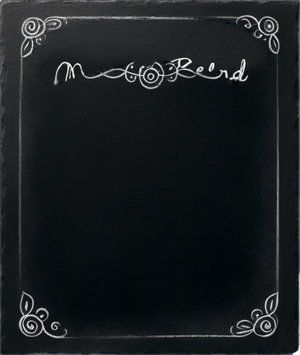 Text "NOVICE BLEND" in chalk, handwritten, small