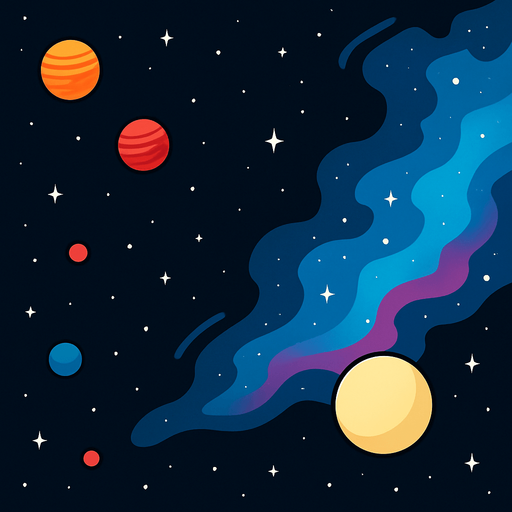 Nebula uzay arkaplan nebula oranı 3/10 olsun.
In-Game asset.  2d.  High contrast.  No shadows