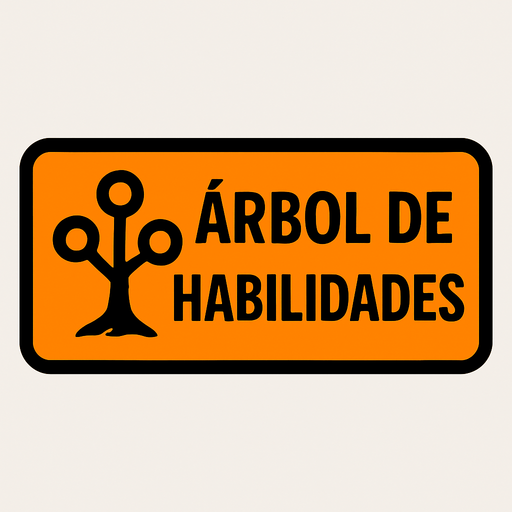 Arbol de habilidades botón.
In-Game asset.  2d.  High contrast.  No shadows