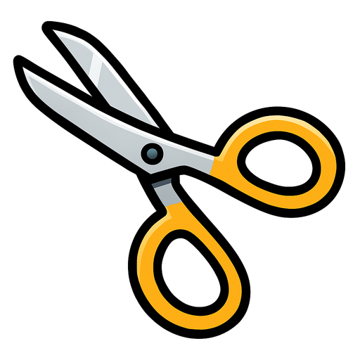 Scissors.
In-Game asset.  2d.  High contrast.  No shadows