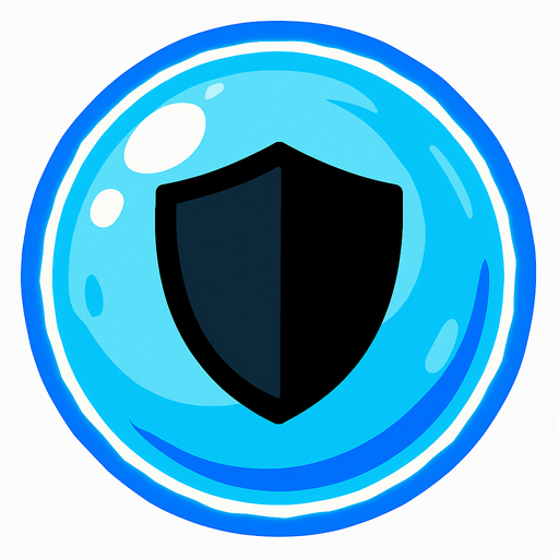 shield buble.
In-Game asset.  2d.  High contrast.  No shadows