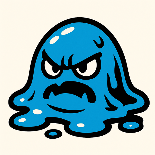 get an enemy in the form of slime.
In-Game asset.  2d.  High contrast.  No shadows