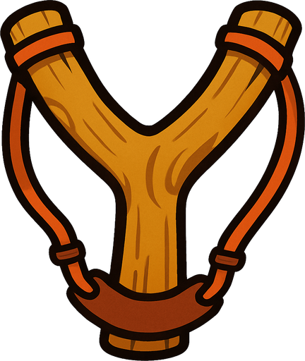Big Slingshot.
In-Game asset.  2d.  High contrast.  No shadows