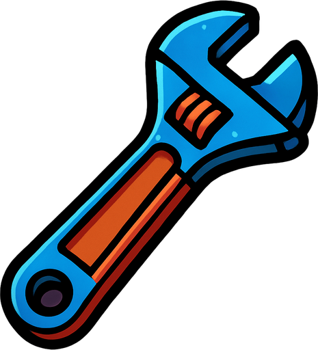 Llave inglesa.
In-Game asset.  2d.  High contrast.  No shadows