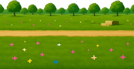 kenar görüntülerini ve gökyüzü iışıklandırmasını öyle ayarla ki bu görsel sürekli tekrar ettiğinde sınırlar belli olmasın başlangıçla bitiş aynı olsun ve şu ağaçları küçült artık