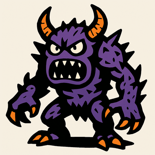 Enemy.
In-Game asset.  2d.  High contrast.  No shadows