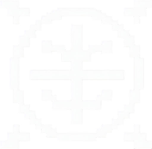 pixel art of an alien currency symbol.
Single Game Texture. In-Game asset. 2d. Blank background. High contrast. No shadows.