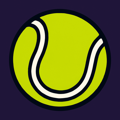 tennis ball.
In-Game asset.  2d.  High contrast.  No shadows