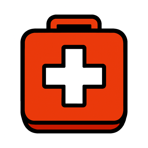 healty pack middle white plus.
In-Game asset.  2d.  High contrast.  No shadows