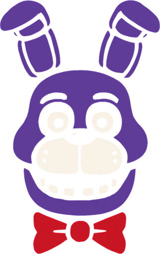 Bonnie head.
In-Game asset.  2d.  High contrast.  No shadows