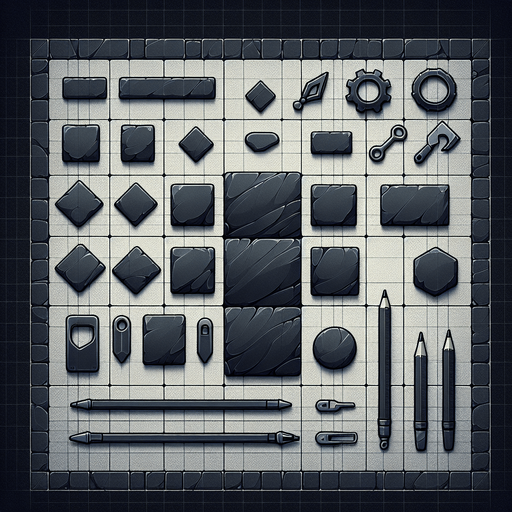 Dark slate tile.
Single Game Texture. In-Game asset. 2d. Blank background. High contrast. No shadows.