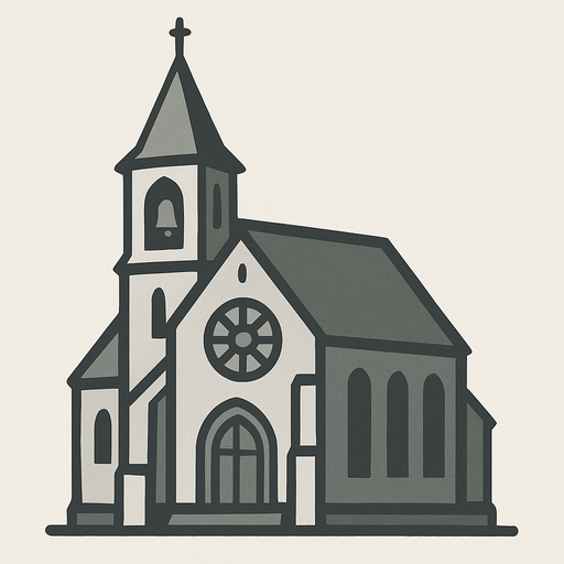 church gris.
In-Game asset.  2d.  High contrast.  No shadows