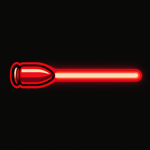 Lazer Işını Mermisi Düz
In-Game asset.  2d.  High contrast.  No shadows