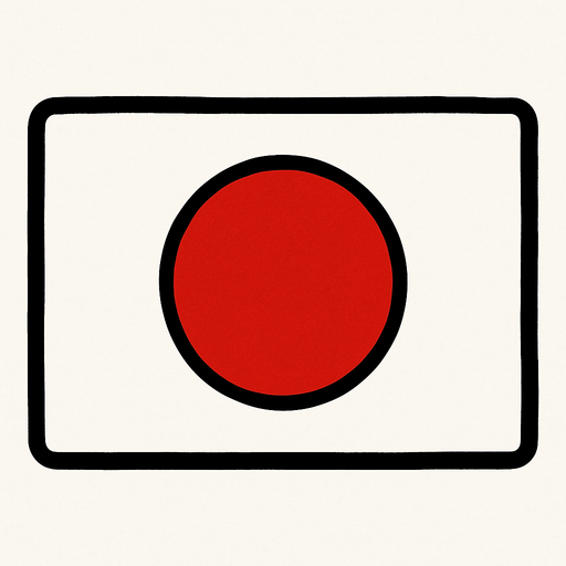 japan flag.
In-Game asset.  2d.  High contrast.  No shadows