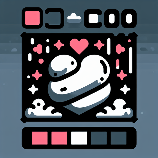 poop heart.
Single Game Texture. In-Game asset. 2d. Blank background. High contrast. No shadows.