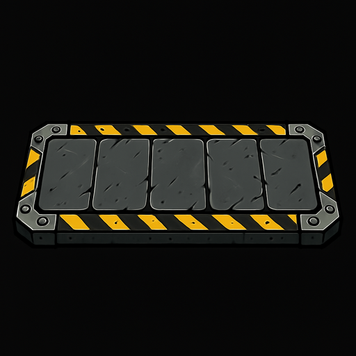metal platform.
In-Game asset.  2d.  High contrast.  No shadows