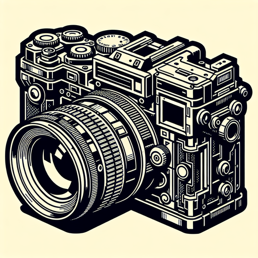 create camera.
Single Game Texture.  In-Game asset.  2d.  Blank background.  High contrast.  No shadows