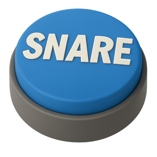 birebir aynısı sadece KICK yerine SNARE yazsın ve butonunun rengi mavi olsun  Transparent background. Blank background.