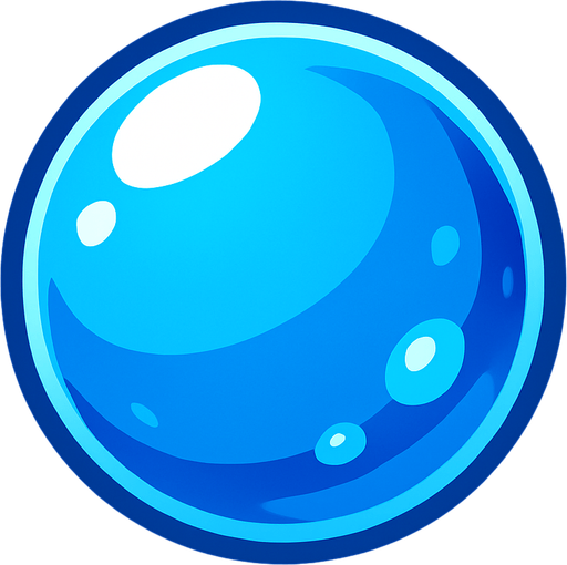Water Bubble.
In-Game asset.  High contrast.  No shadows. 2D
