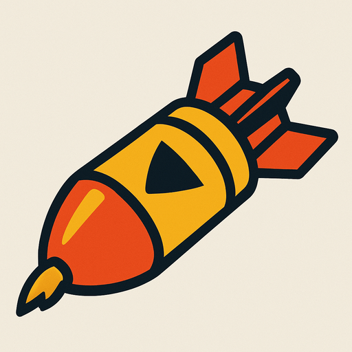 füze.
In-Game asset.  2d.  High contrast.  No shadows