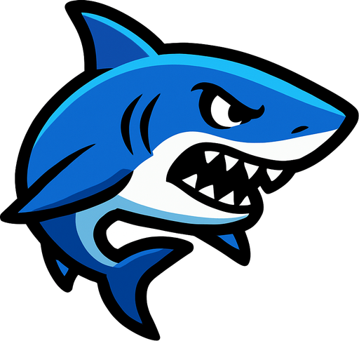 shark.
In-Game asset.  2d.  High contrast.  No shadows