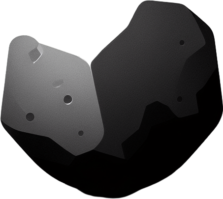 Little rock. Single Game Texture. In-Game asset. 2d. Blank background. High contrast. No shadows.