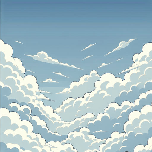 A sky with clouds, tileable
Single Game Texture. In-Game asset. 2d. Blank background. High contrast. No shadows.