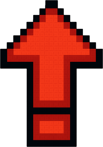 indicator, pixel, 2d.
In-Game asset.  2d.  High contrast.  No shadows