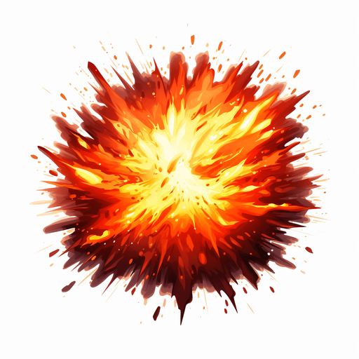 Single fire particle
Single Game Texture. In-Game asset. 2d. Pixelart. White background. Blank background. Low detail. High contrast.