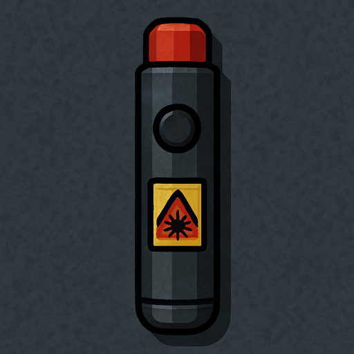 Laser pointer without pointing a laser.
In-Game asset.  2d.  High contrast.  No shadows. Topdown