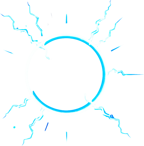 A Super Blue Laser Ball 2D.
In-Game asset.  2d.  High contrast.  No shadows