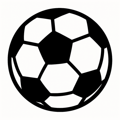 soccer ball.
In-Game asset.  2d.  High contrast.  No shadows