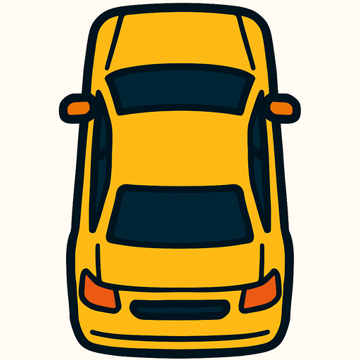 Standart Car vertical.
In-Game asset.  2d.  High contrast.  No shadows