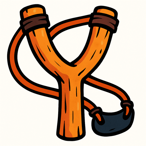 Big Slingshot.
In-Game asset.  2d.  High contrast.  No shadows