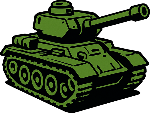 Tank.
In-Game asset.  2d.  High contrast.  No shadows