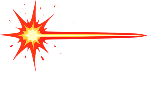 uzay 2d etkileyici lazer ışını.
In-Game asset.  2d.  High contrast.  No shadows