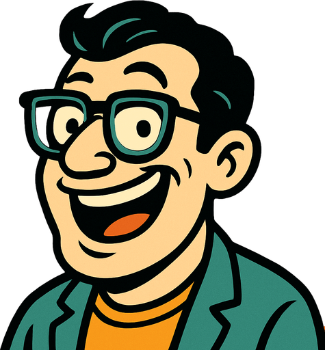 Profile photo of a humorous man.
In-Game asset.  2d.  High contrast.  No shadows