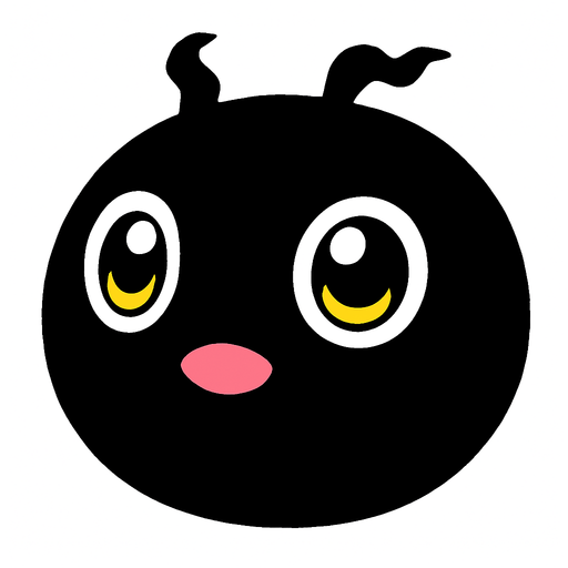 Botamon.
In-Game asset.  2d.  High contrast.  No shadows