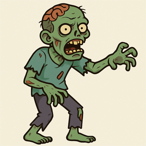 draw a single zombie.
No shadows