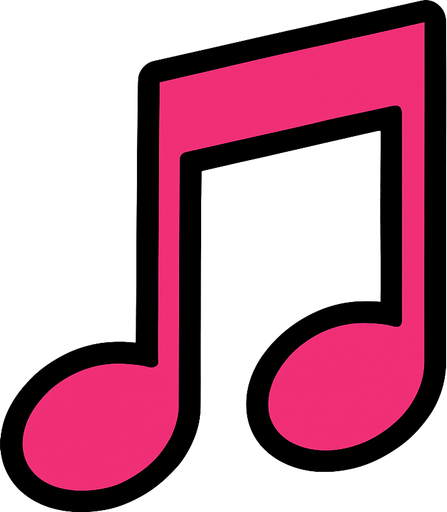 2D muzik notasi.
In-Game asset.  2d.  High contrast.  No shadows