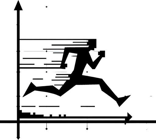 Vector runner.
Single Game Texture.  In-Game asset.  2d.  Blank background.  High contrast.  No shadows