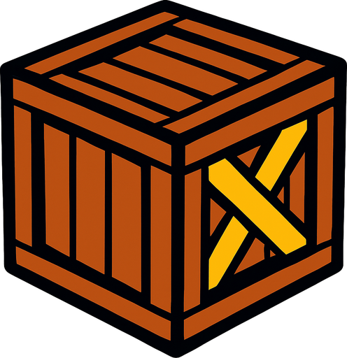 Kutu.
In-Game asset.  2d.  High contrast.  No shadows