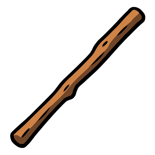 Stick.
In-Game asset.  2d.  High contrast.  No shadows